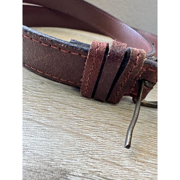 Brown Leather Belt - XL - 42" Length - Picture 5 of 11